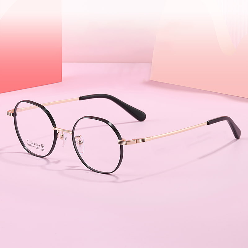 34286 Ochelari casual din aliaj poligonal