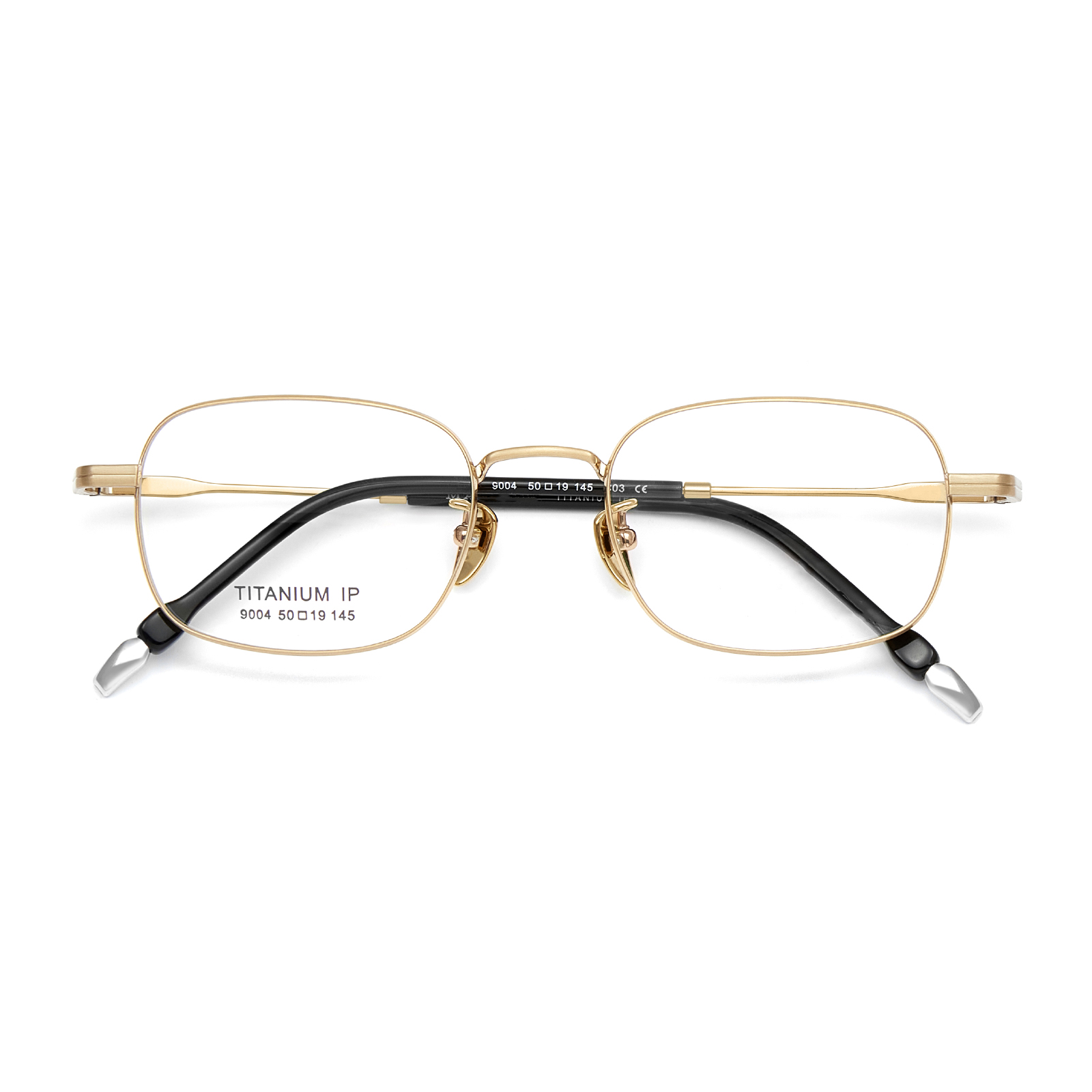 9004 Ochelari de titan pur anti-alunecare cu ramă largă