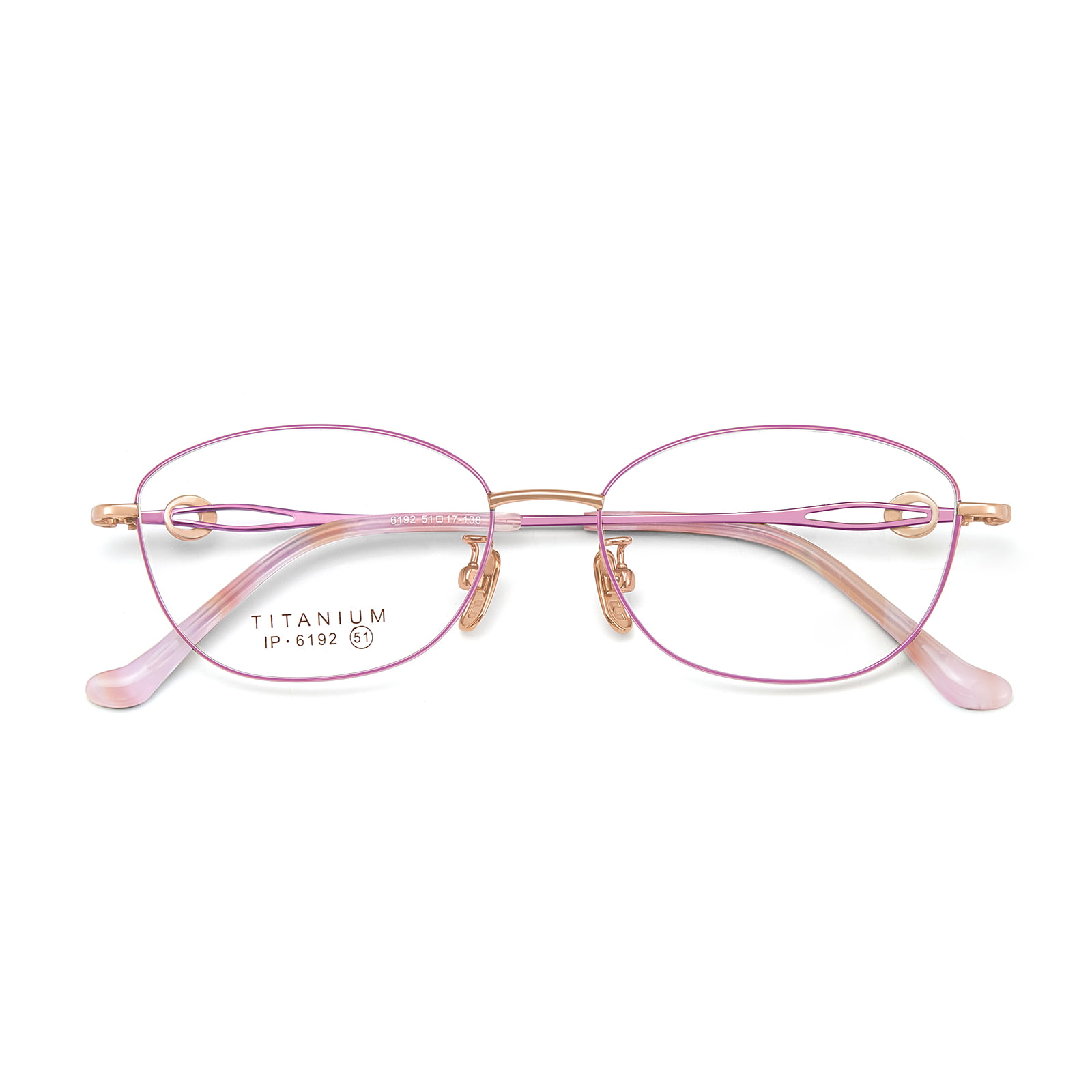 6192 Ochelari de titan pur cu cadru mic, nedeformat, cu diamant fin