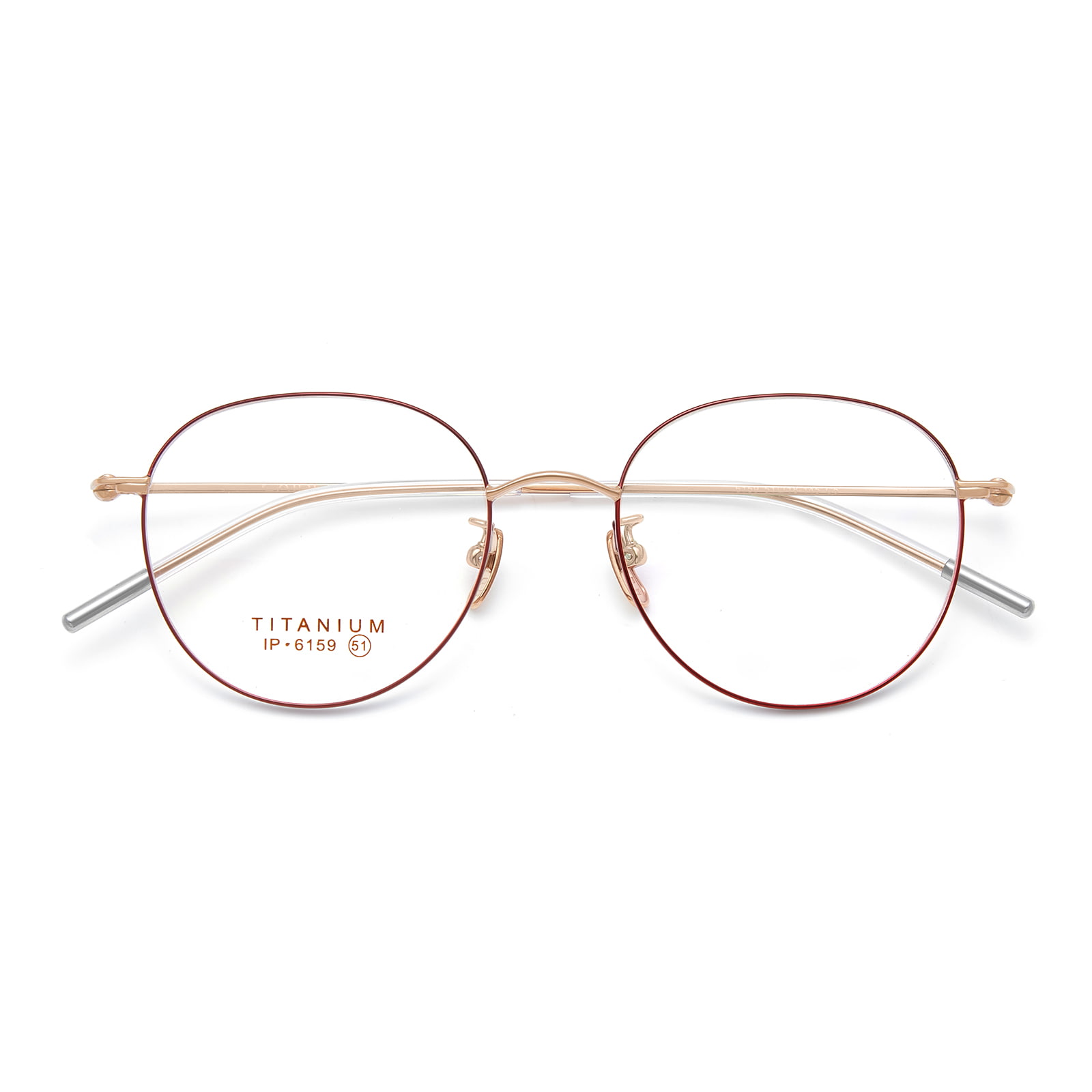 6159 Ochelari ovali din titan fin