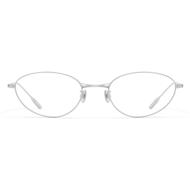 Ochelari de titan pur bogat de culoare ovale de pisică Fade