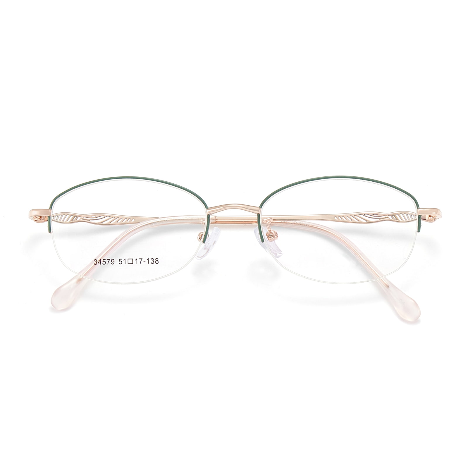 34579 Ochelari Office Asymmetric Hollow Line din aliaj