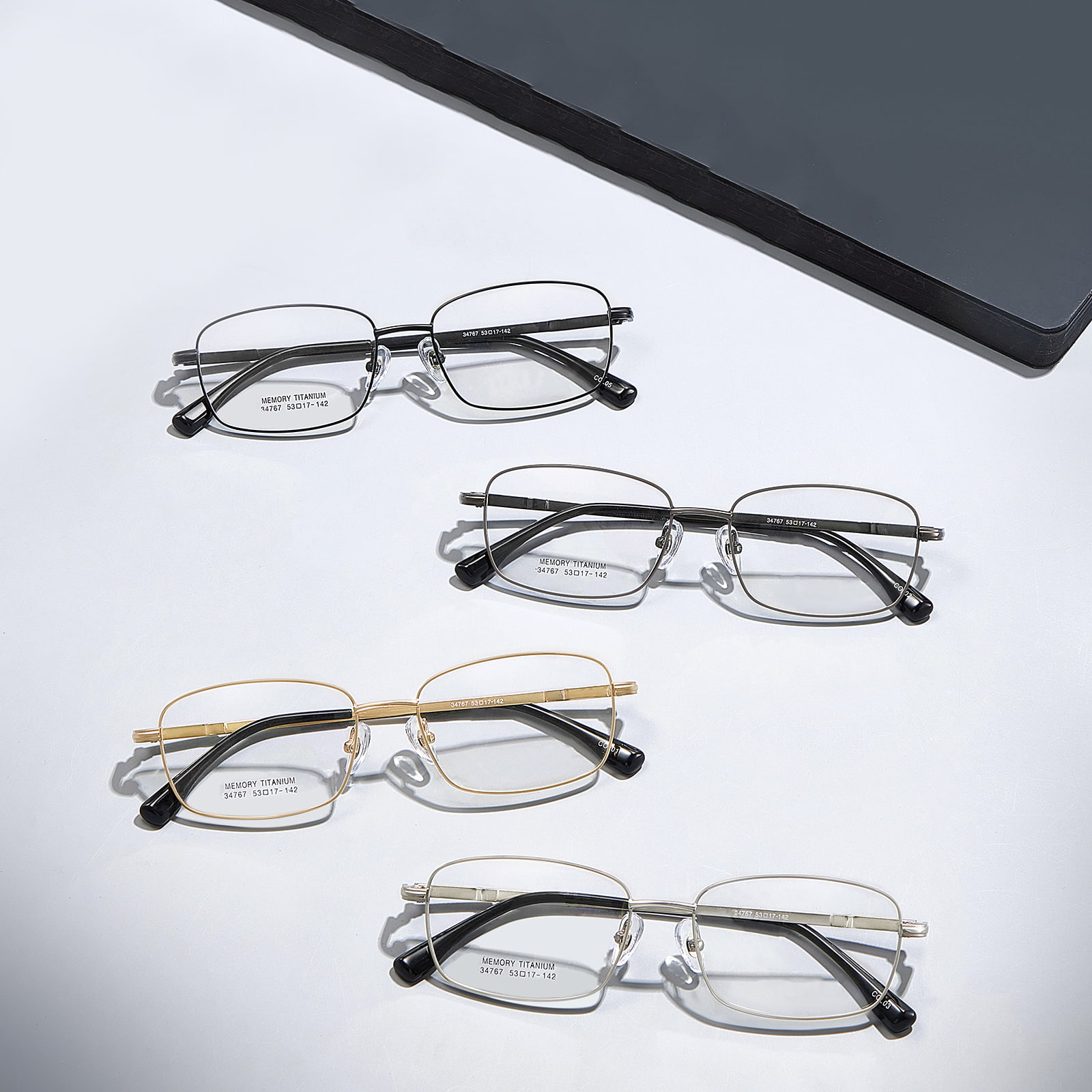 34767 Ochelari din aliaj de titan cu memorie la locul de muncă anti-extruziune