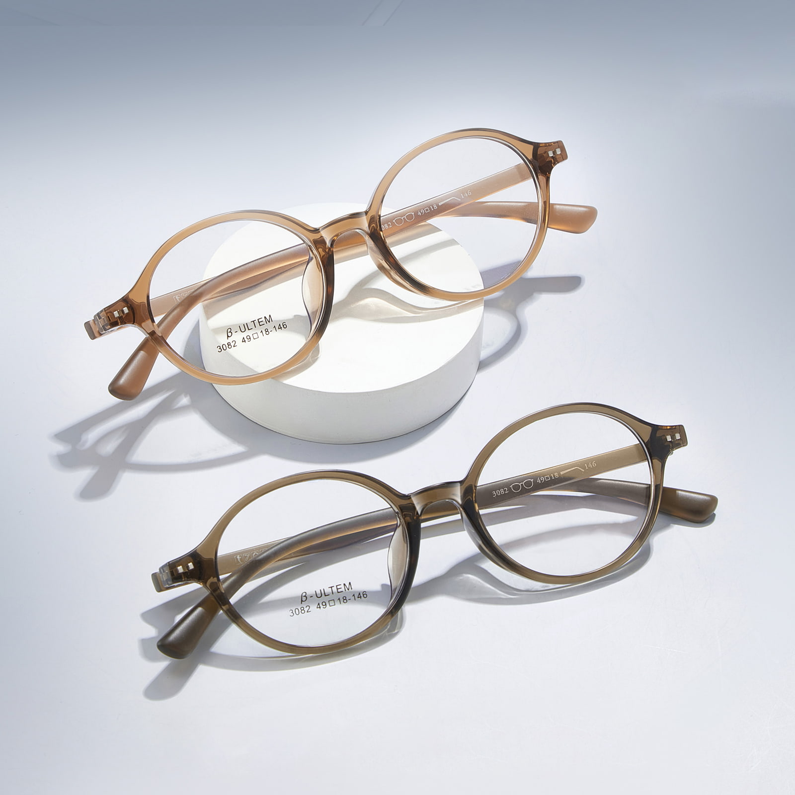 3082 Ochelari TR90 fără stres cu cadru oval
