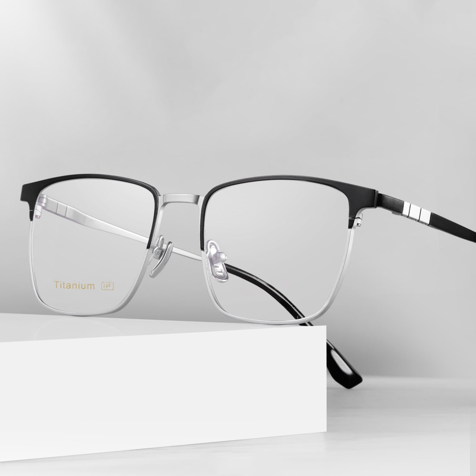 TA2212 Ochelari de afaceri anti-alunecare din titan pur