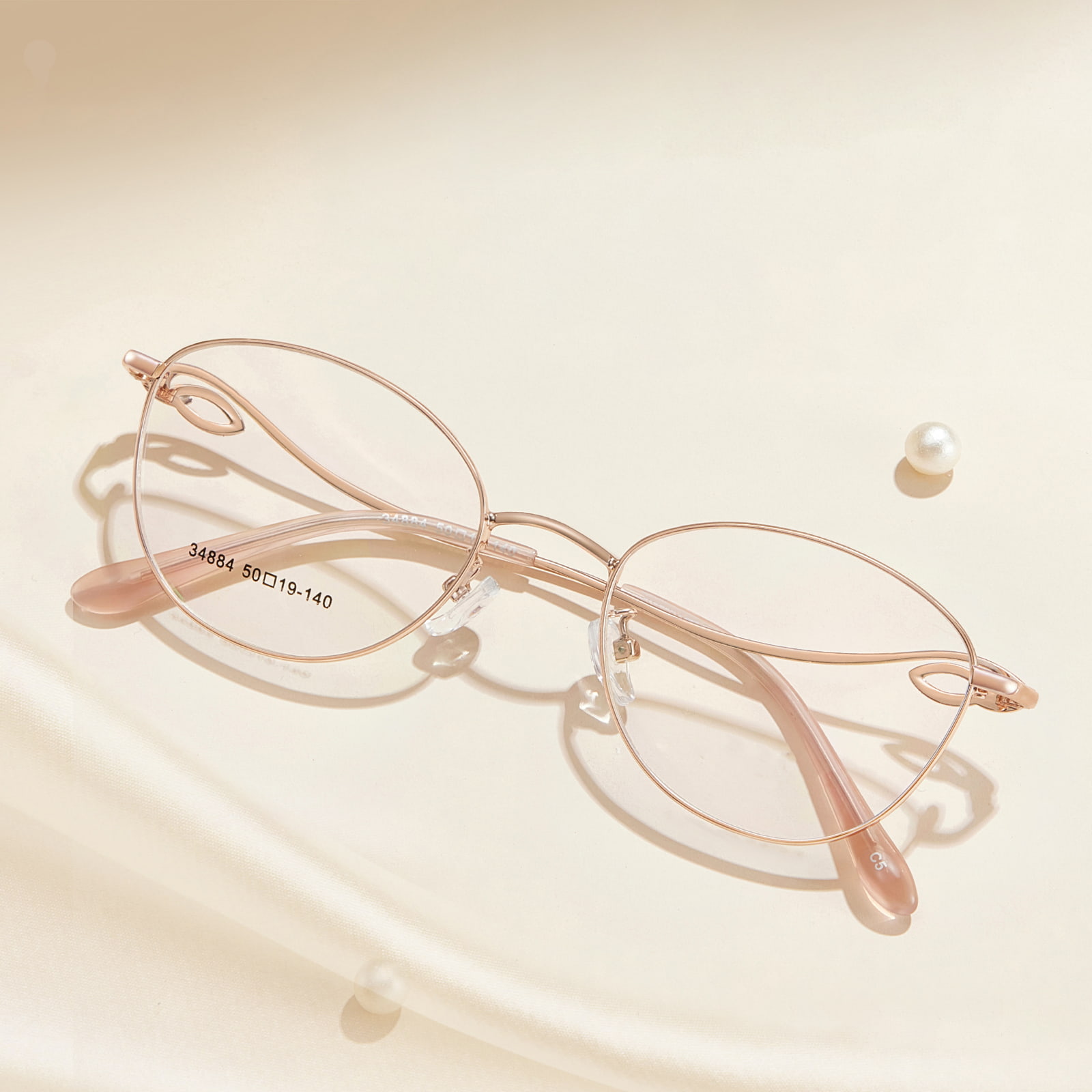 34884 Ochelari din aliaj sculptat pe două fețe delicate