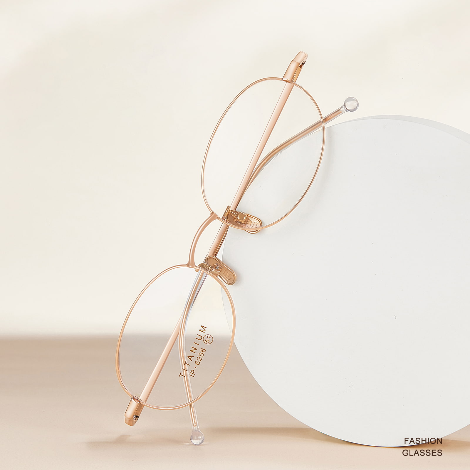 6206 Ochelari din titan pur cu expansiune exterioară curbată moale
