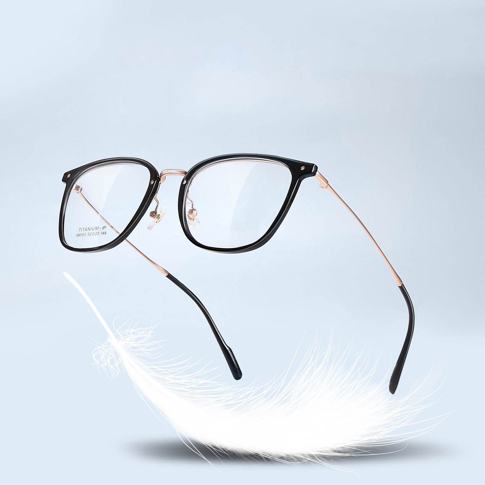 M8103 Ochelari β-titan rezistenti la cădere, limpezi, nedeformabili
