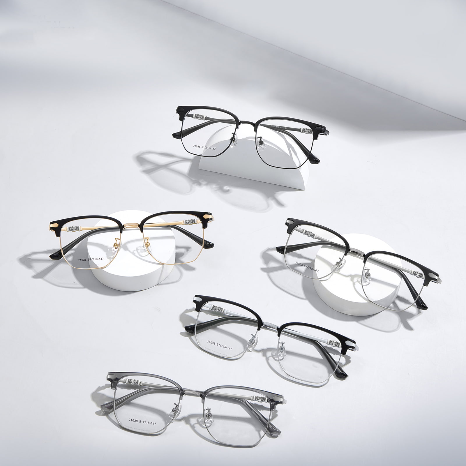 71038 Ochelari casual din aliaj anti-oboseala