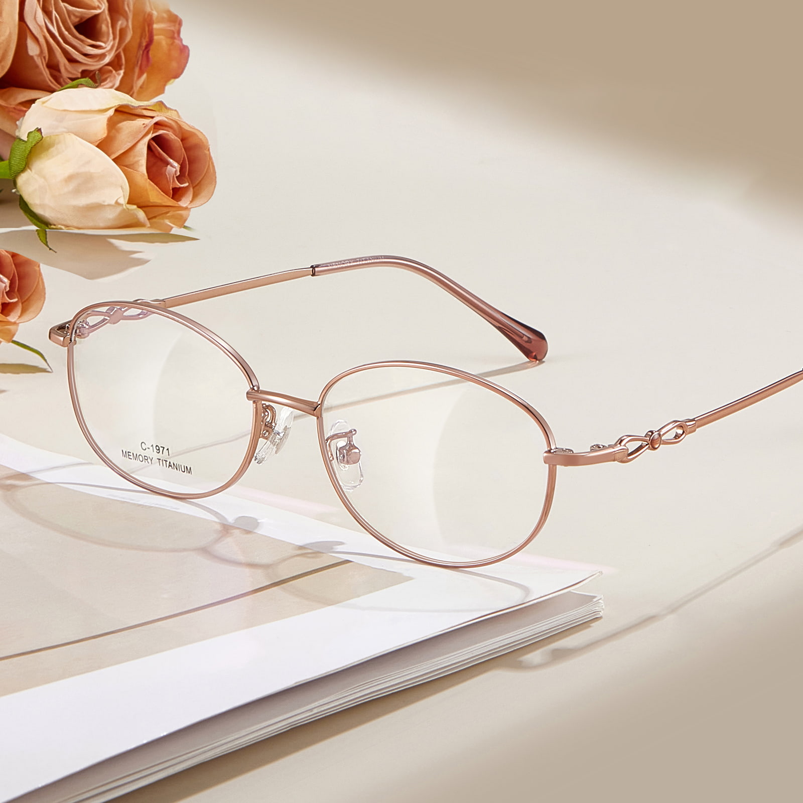 1971 Ochelari Commuter Delicate Memory din aliaj de titan