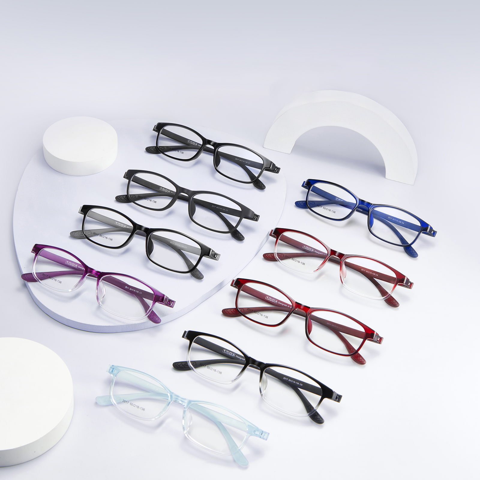 2017 Ochelari TR90 cu clips, rezistenți la cădere și rezistenți la uzură