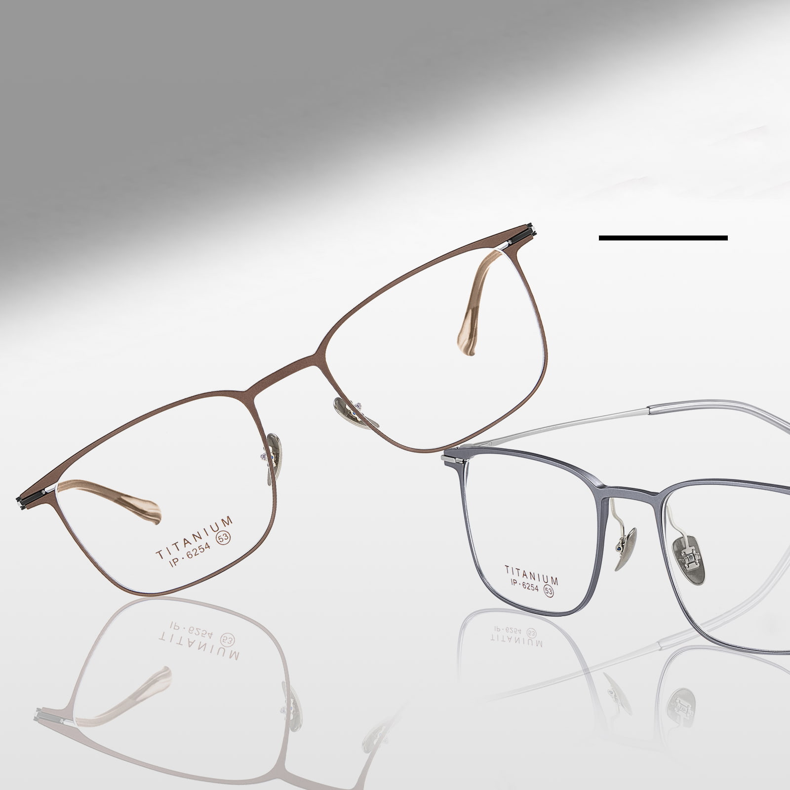 6254 Ochelari din titan pur durabil, fără sudură