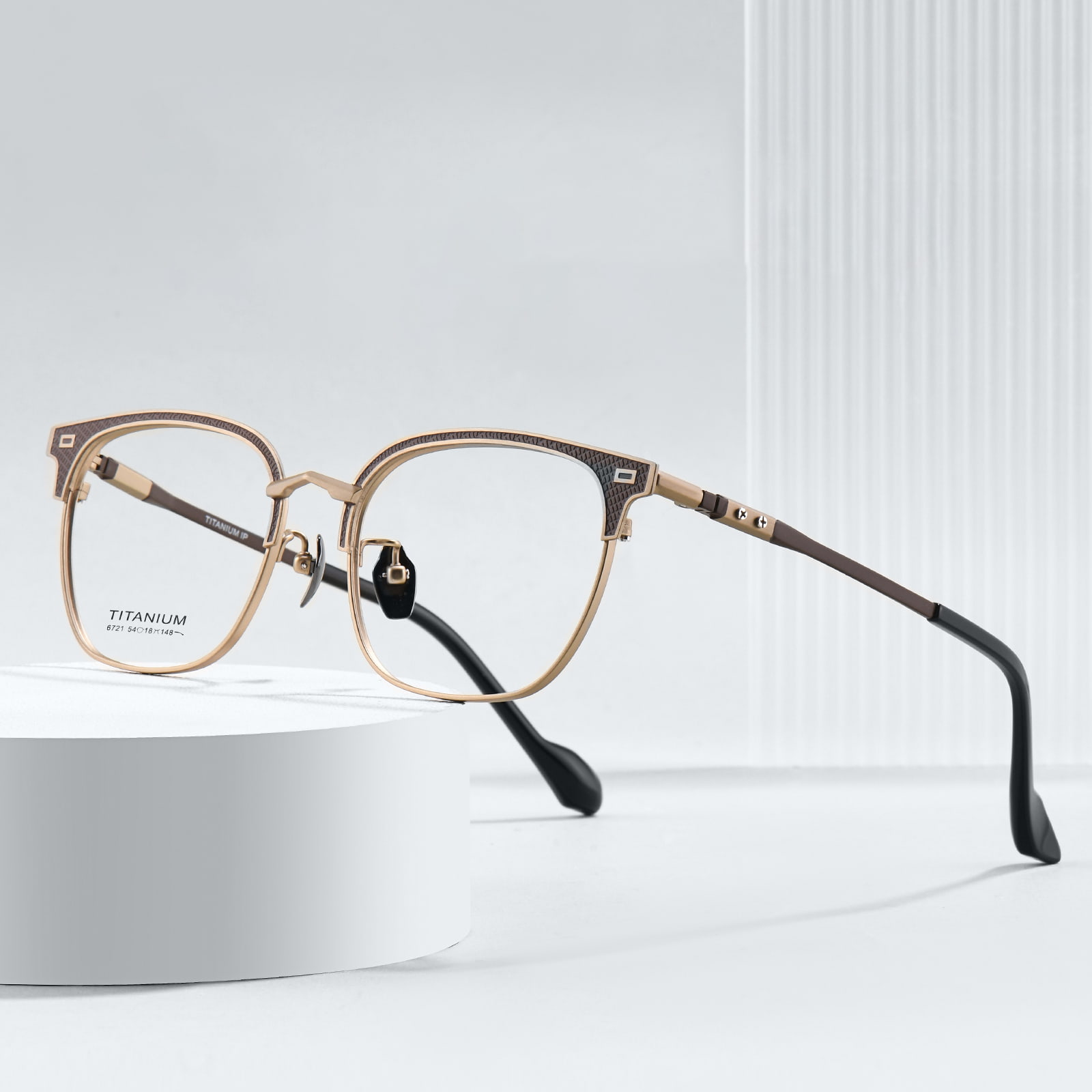6721 Ochelari rezistenti din titan pur, galvanizati, care nu se decoloreaza