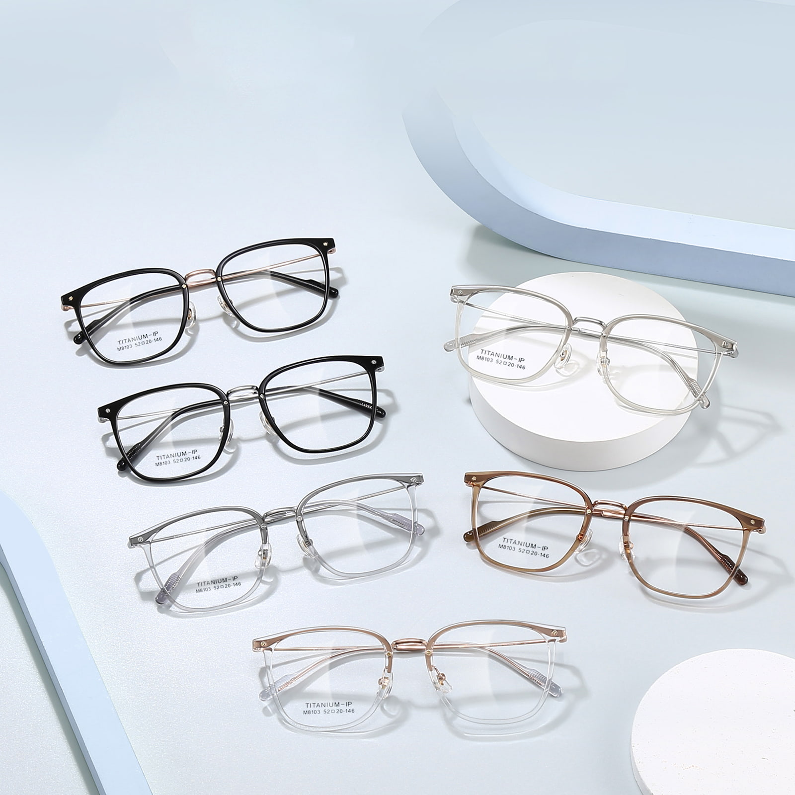M8103 Ochelari β-titan rezistenti la cădere, limpezi, nedeformabili