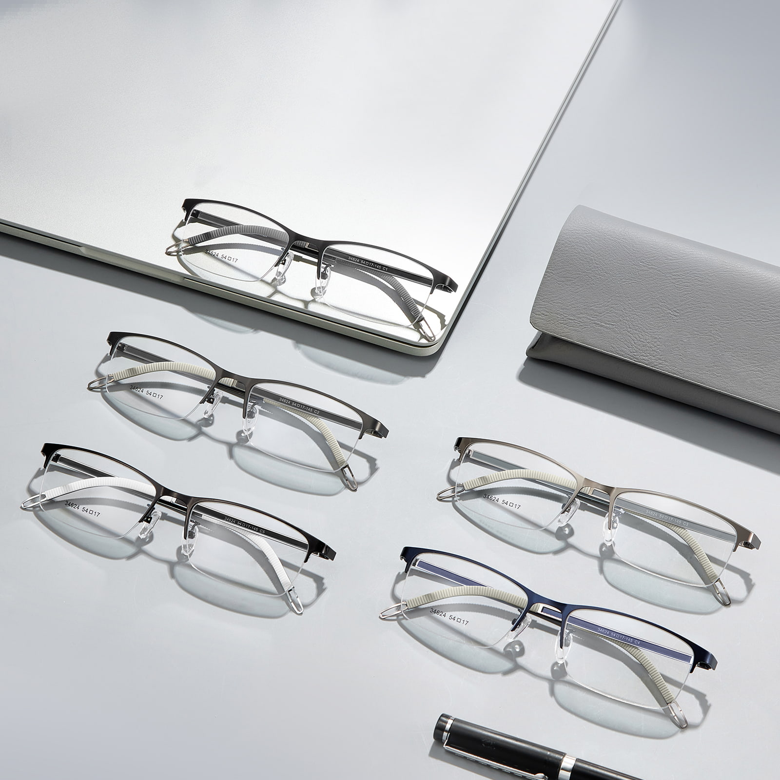 34624 Ochelari auxiliari Nordic Reading din aliaj