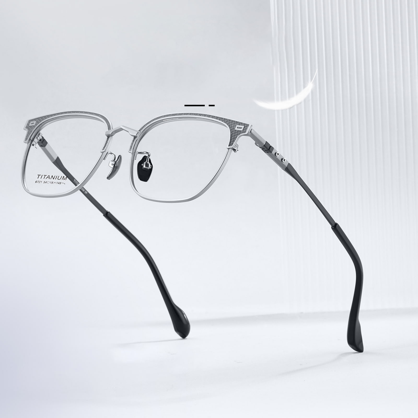 6721 Ochelari rezistenti din titan pur, galvanizati, care nu se decoloreaza
