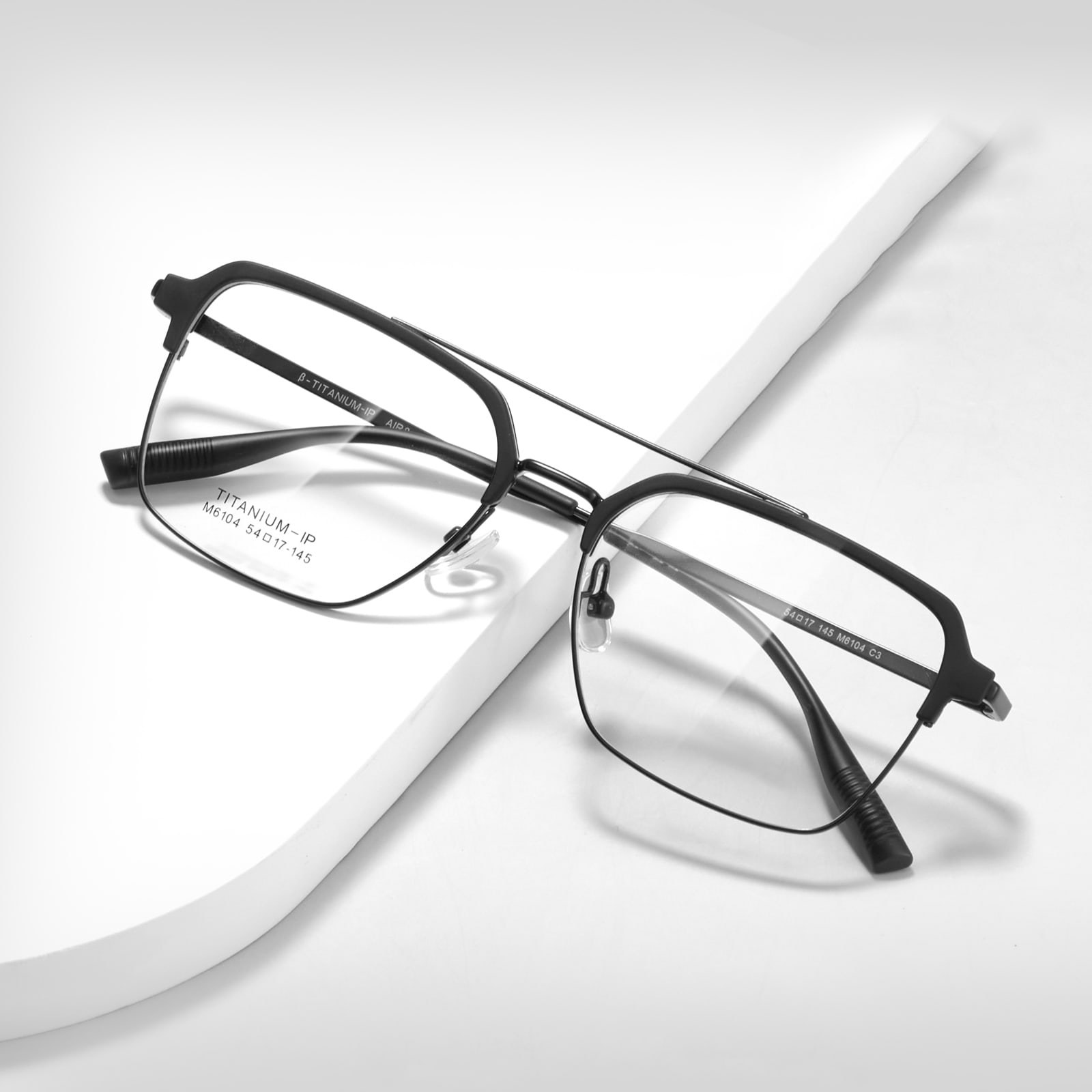 M6104 Ochelari din titan β lucios, fără decolorare, fascicul dublu