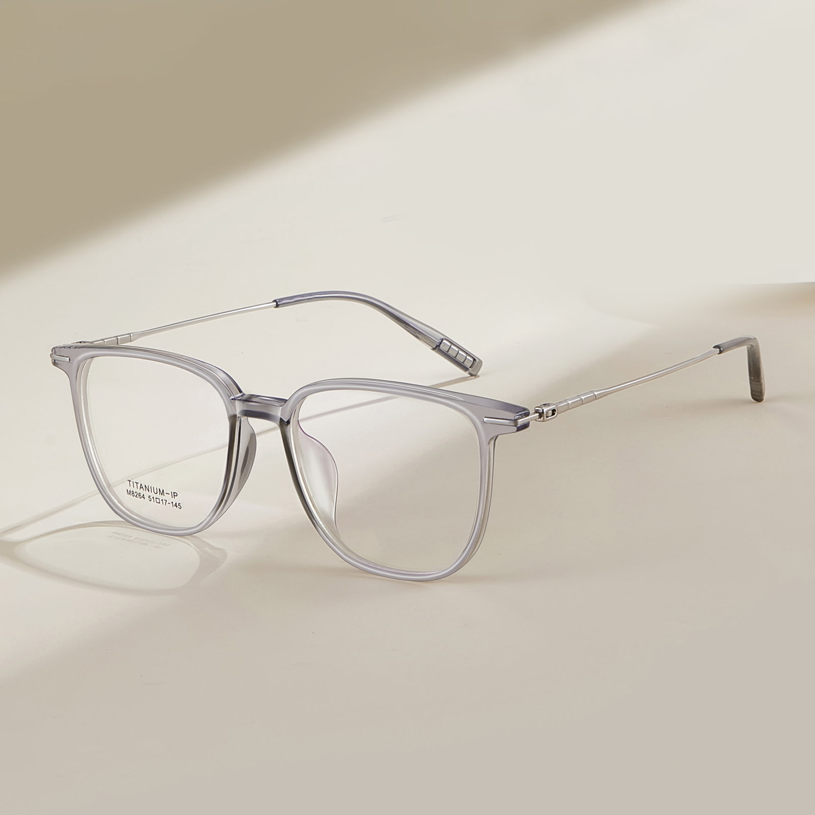 M8264 Ochelari de titan Bamboo β ușori și durabili