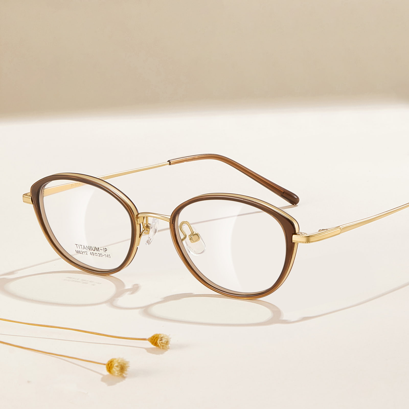 M6212 Ochelari de titan Soft Curve β cu ramă largă