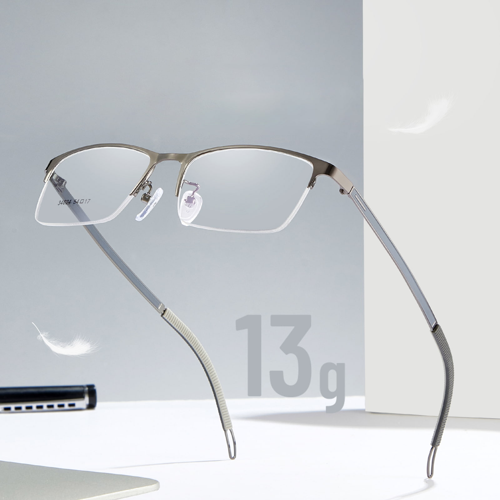 34624 Ochelari auxiliari Nordic Reading din aliaj