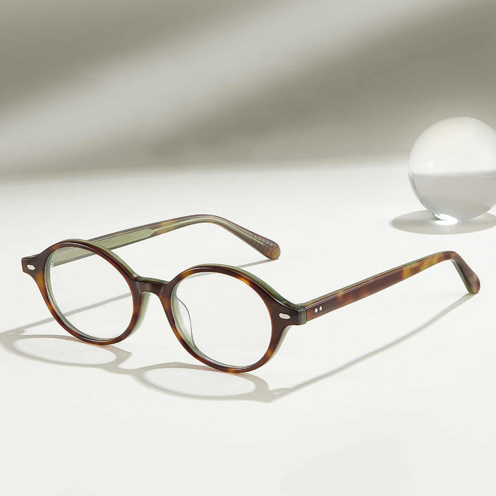 BC8046 Ochelari ovali simpli hipoalergenici din acetat