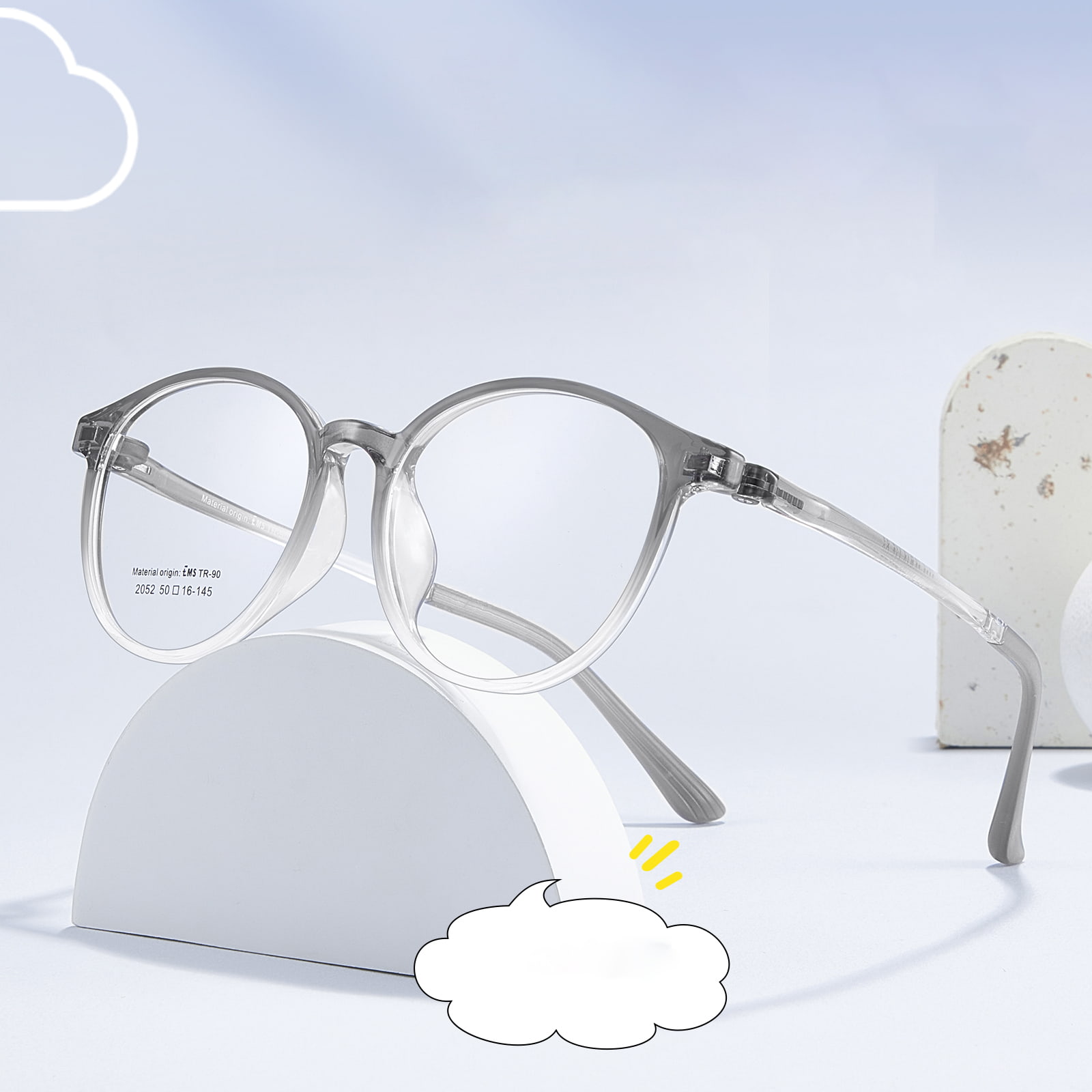 2052 Balamală Slingshot Ultralight EMS Tampoane pentru nas din silicon moale Ochelari
