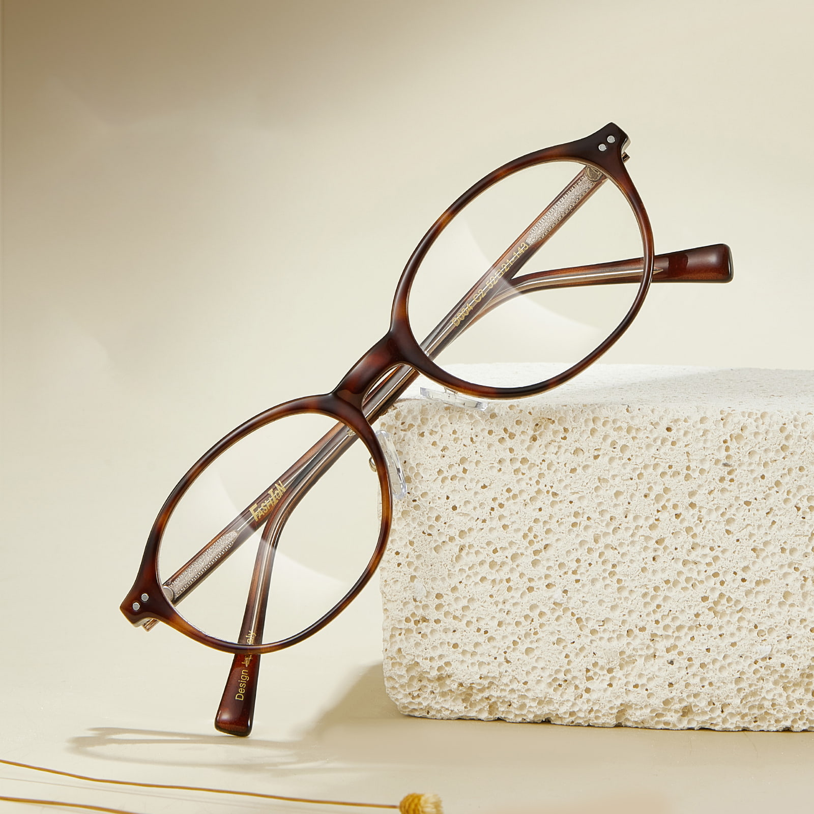 D004 Ochelari retro cu cadru mic, oval, anti-albastru