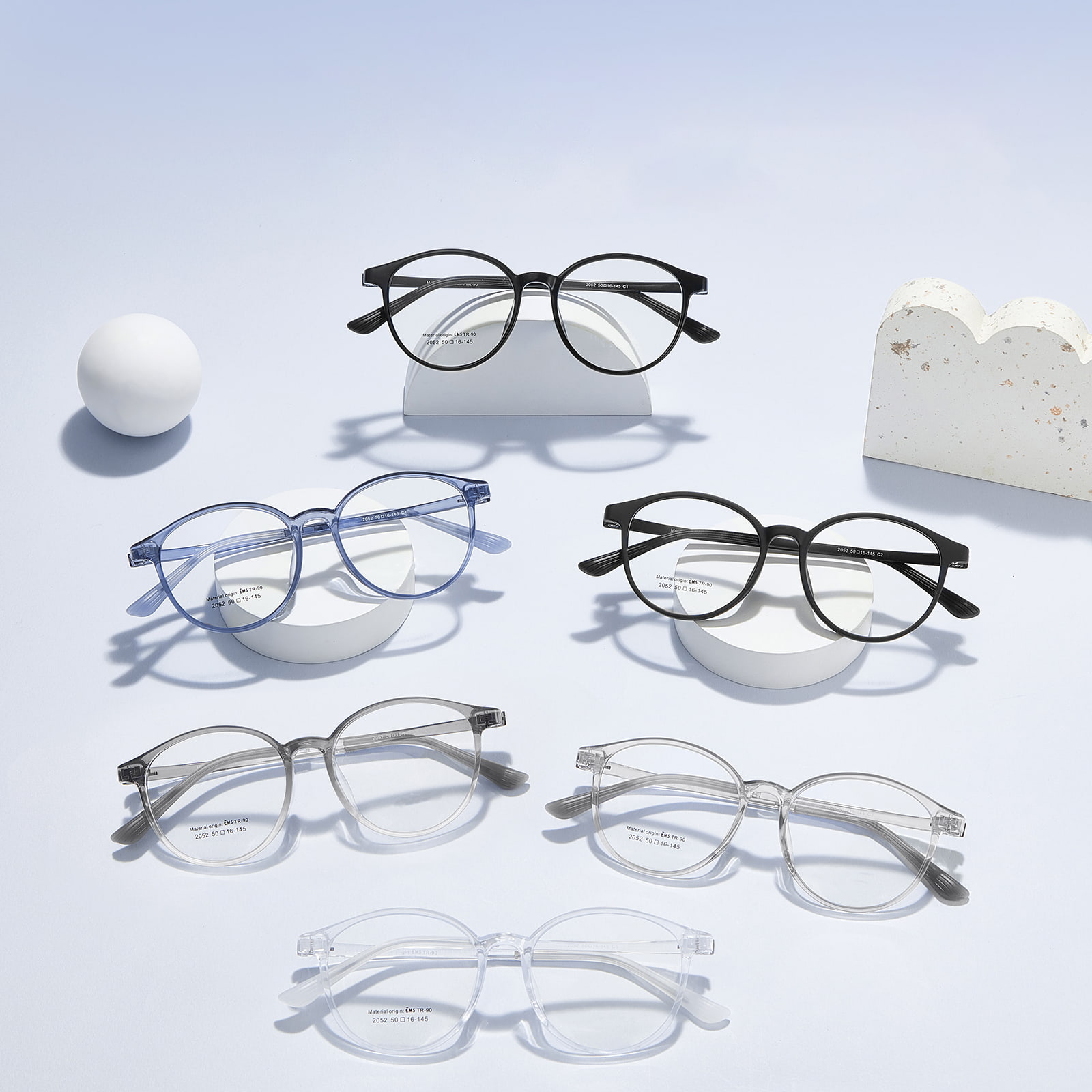 2052 Balamală Slingshot Ultralight EMS Tampoane pentru nas din silicon moale Ochelari