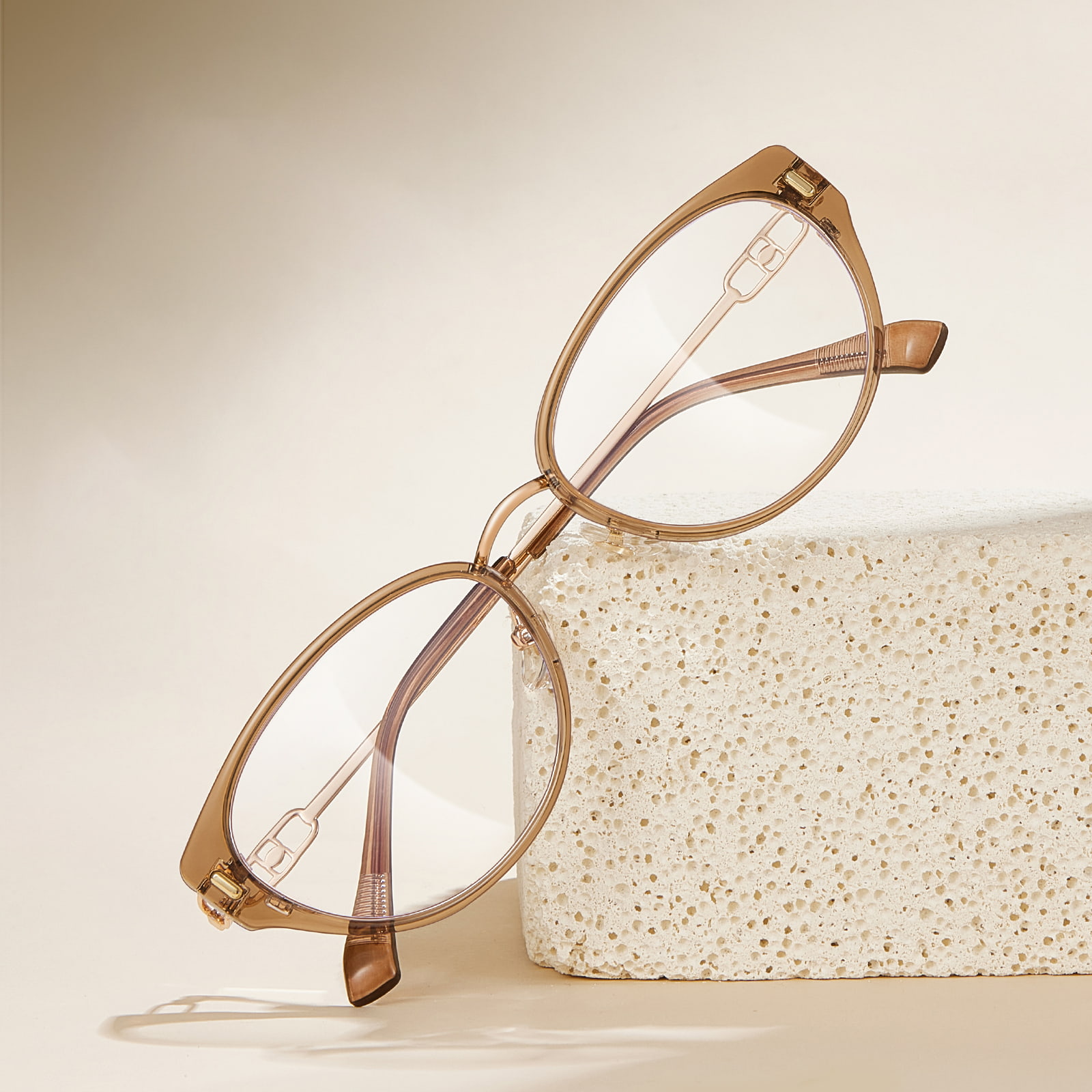 S12008 Cat-Eye Hollow Inner Inel Ochelari anti-lumină albastră