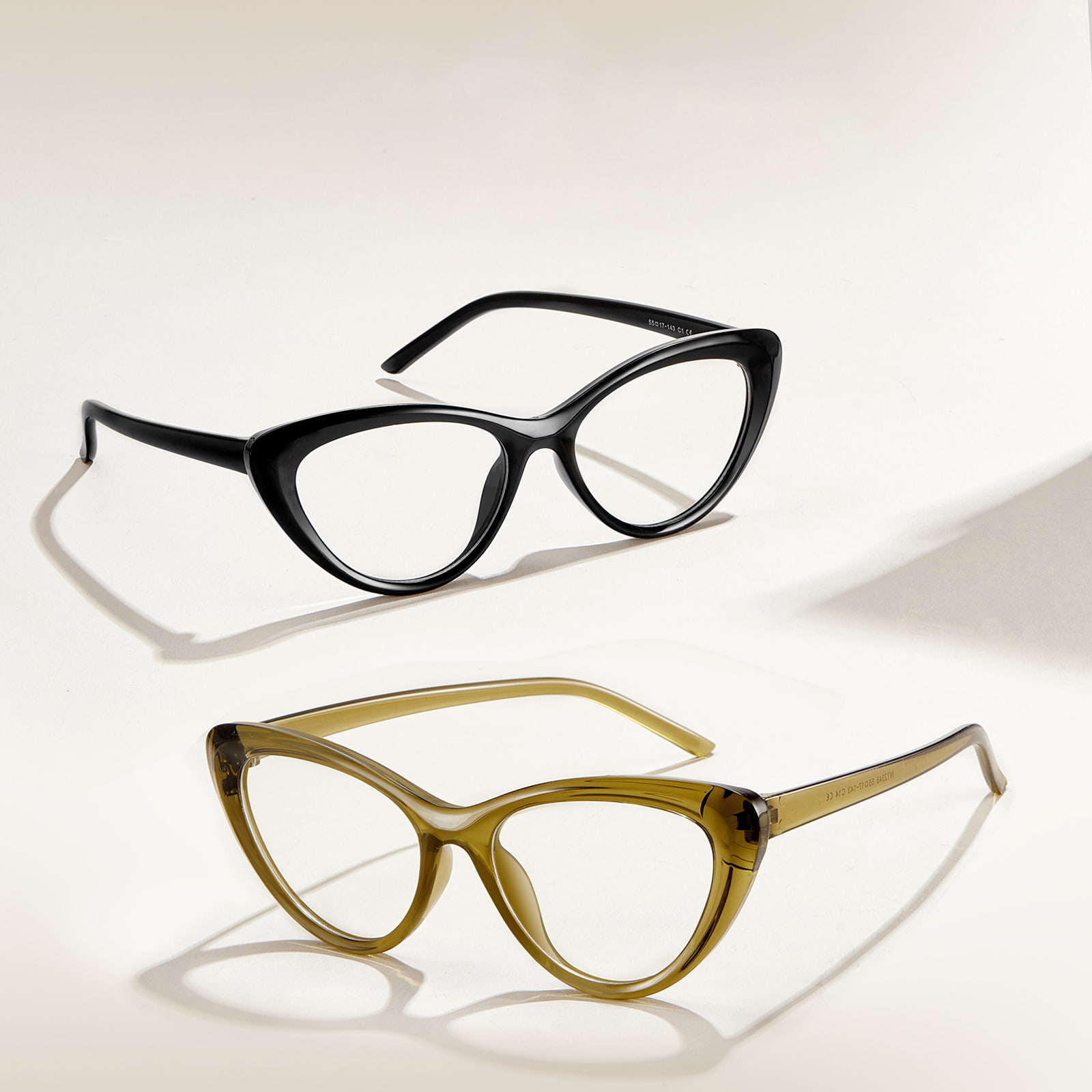 W72346 Ochelari Anti-Stress în stil american cu linii groase anti-lumină albastră