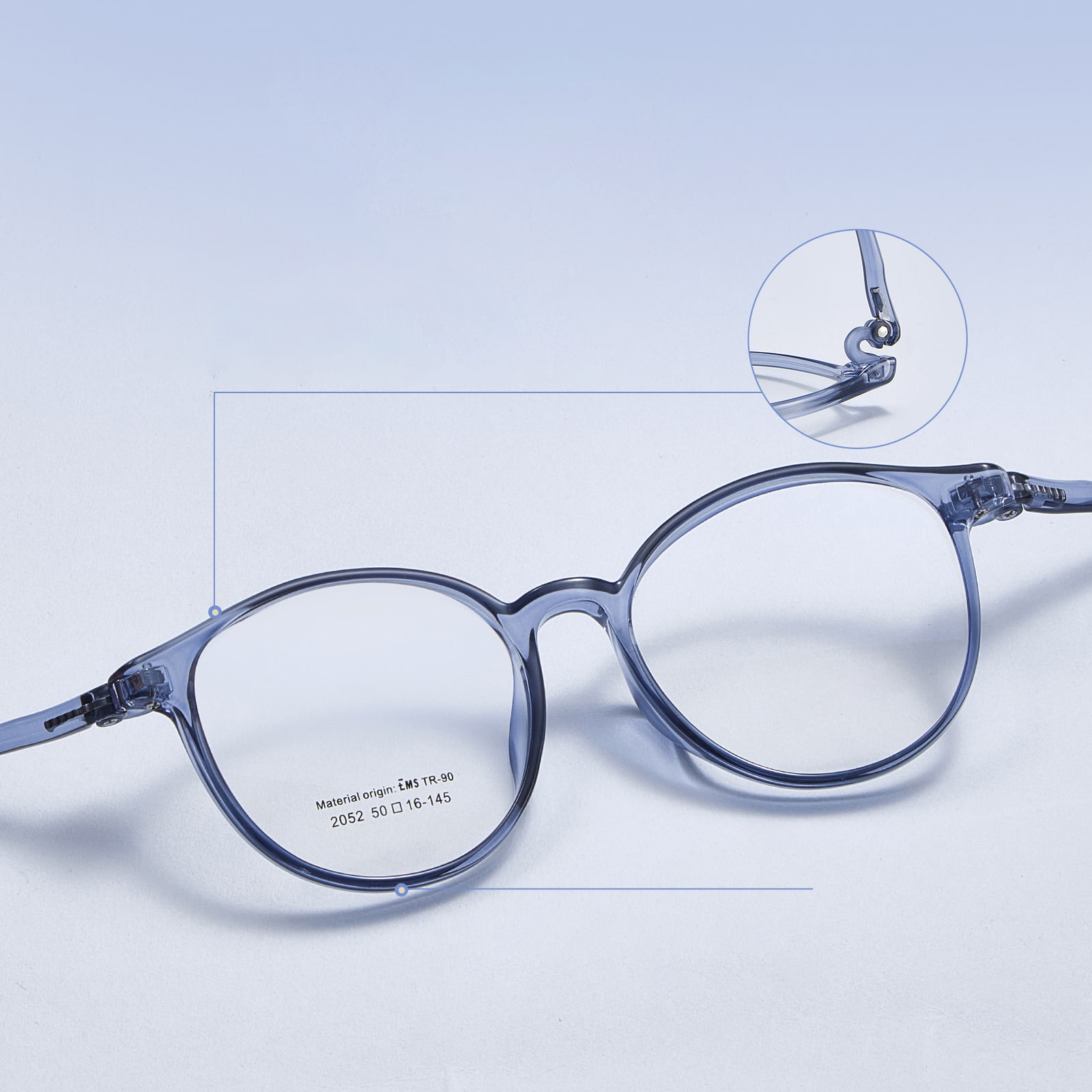 2052 Balamală Slingshot Ultralight EMS Tampoane pentru nas din silicon moale Ochelari