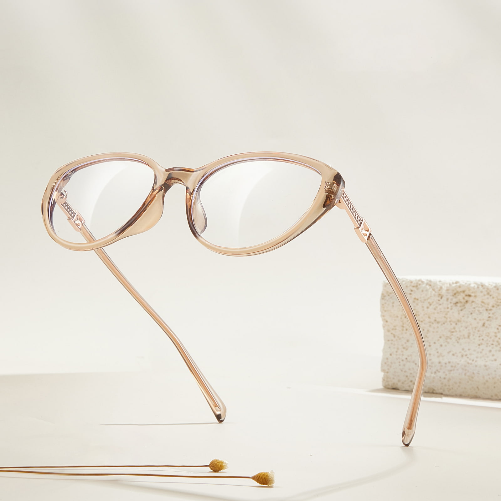 TJ5786 Ochelari cu ramă fluture lărgită anti-lumină albastră