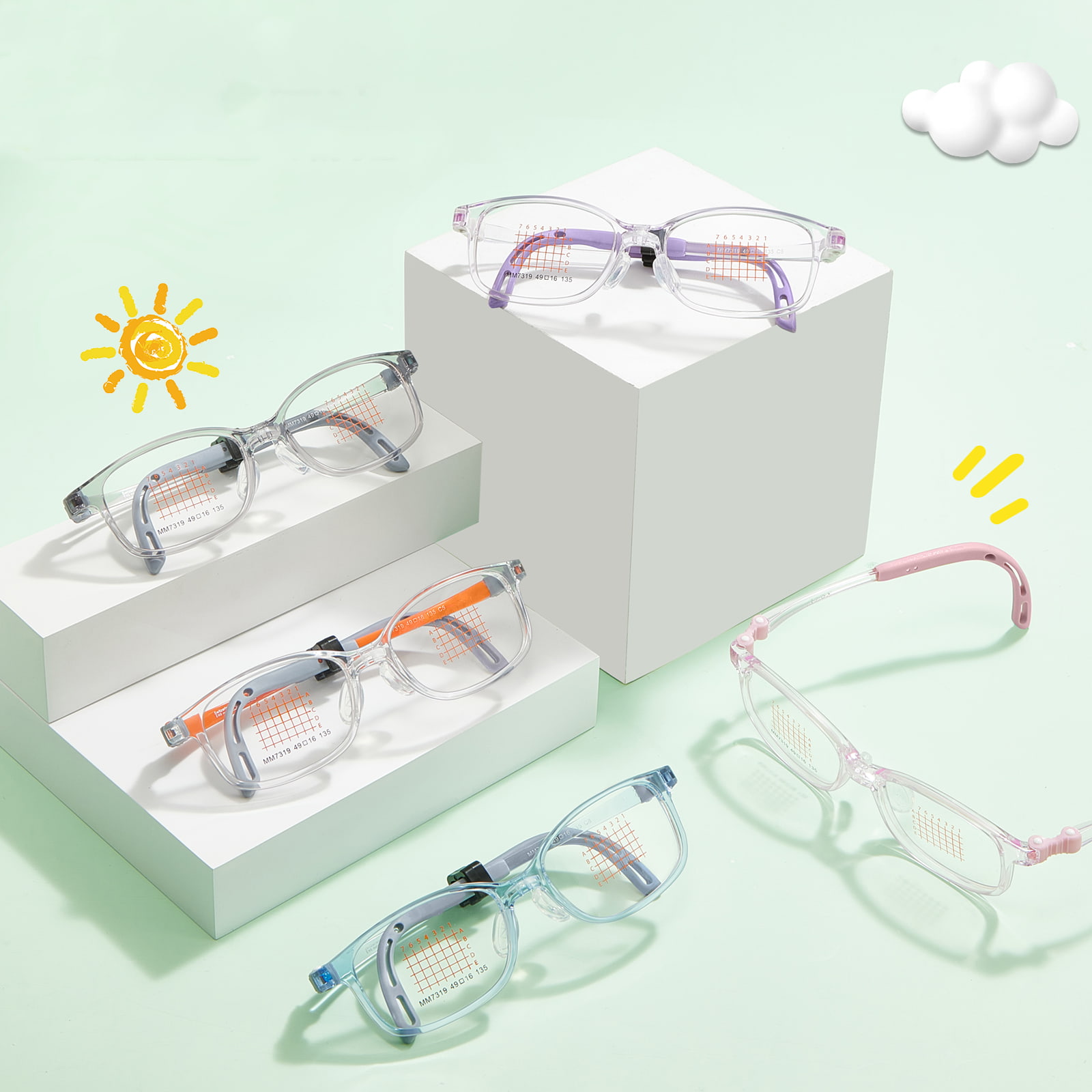 MM7319 Ochelari EMS cu balamale cu memorie