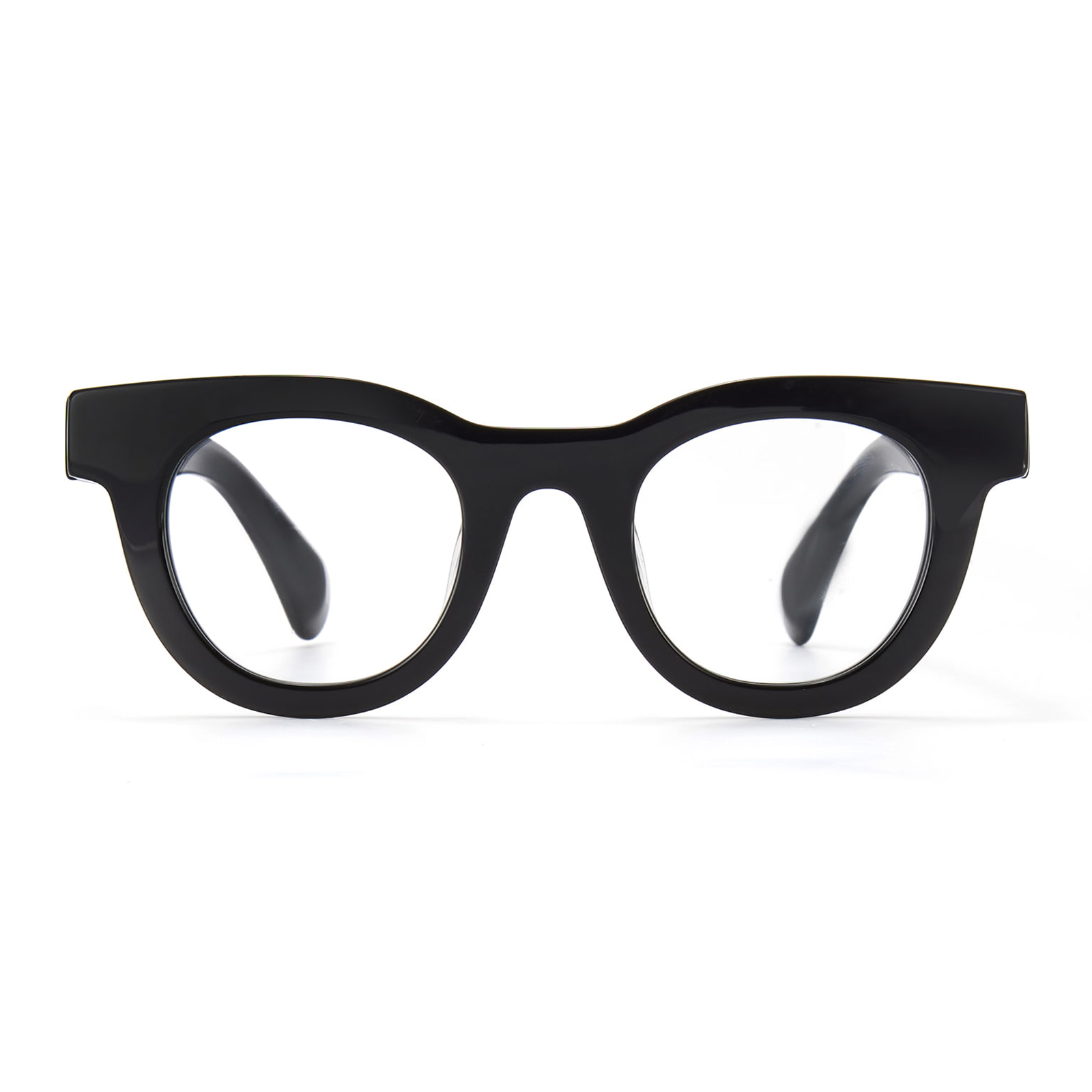 RD29003 Ochelari cu cadru rotund gros cu plăci rezistente