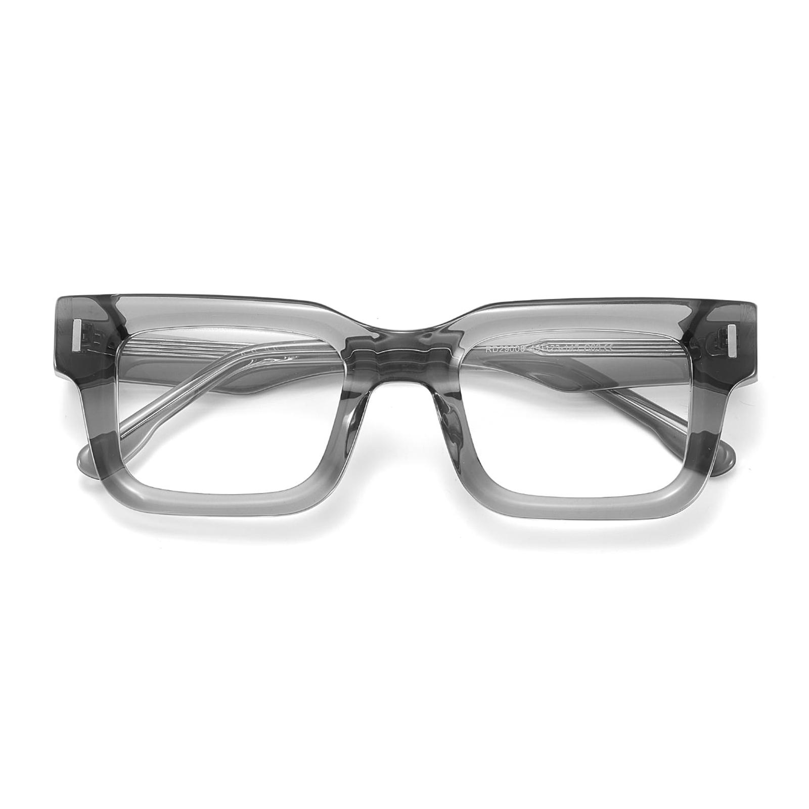 RD29008 Ochelari acrilici transparenti, ecologici, cadru gros