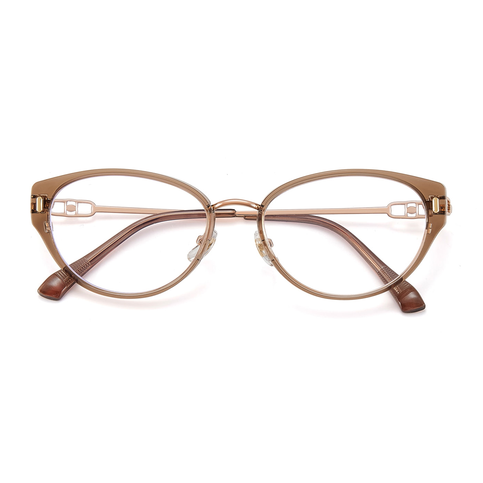 S12008 Cat-Eye Hollow Inner Inel Ochelari anti-lumină albastră